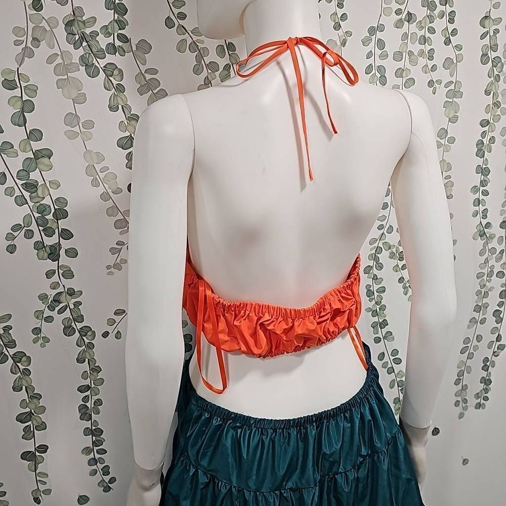 NWOT Staud Dome Taffeta Cut-Out Maxi Dress Size L - Picture 10 of 12